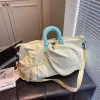 High-color-blocking, good-looking travel bag, large-capacity, fashionable hand-held, lightweight sports bag, versatile commuting badminton bag Application Scenario